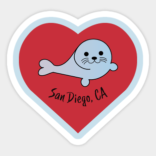 Cute San Diego Seal Sticker